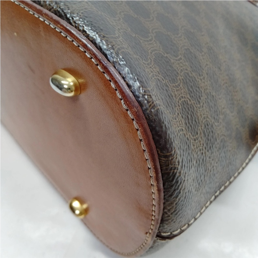 Celine Authentic Brown Macadam Handbag - Picture 6 of 10